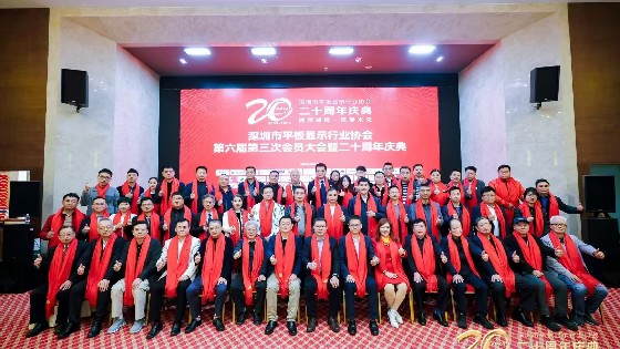 果博科技受邀参加深圳市平板显示行业协会（SDIA）第六届第四次理事会、第六届第三次会员大会暨二十周年庆典